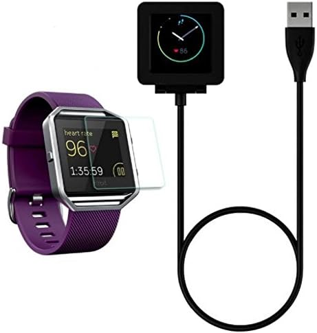 Fitbit Blaze Charger, Ronkoen Replacement Charging Cradle Dock Adapter Charger for Fitbit Blaze Smart Fitness Watch
