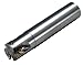 KYOCERA MEC1000S10017 Indexable End Mill, Steel, Straight Shank, 2 Inserts, 1" Cutting Diameter, 0.6180" Max Drilling Depth, 1.0000" Shank Diameter, 3.75" Length