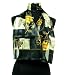 Scarf Black Gold Flower Design Neckerchief 13"x60"