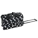 Rockland Rolling Duffel Bag - Black Dot (22")