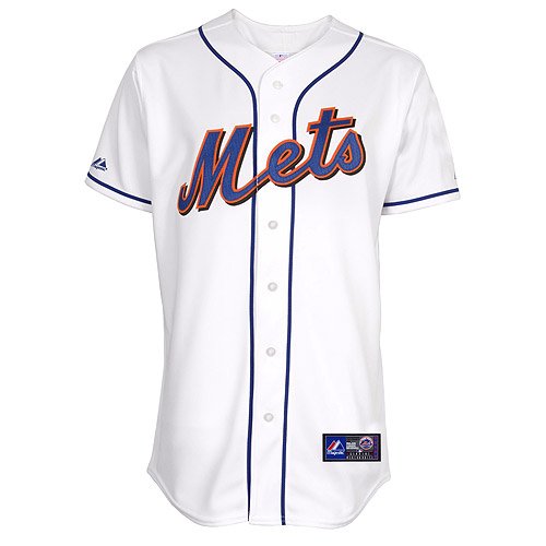 MLB Men's New York Mets Cooperstown RC Synthetic Replica Jersey,White,X-Large