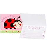 Ladybugs: Oh So Sweet 2nd Birthday Invitations (8) Party Supplies
