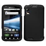 Black Rubberized Hard Phone Cover for Motorola Atrix 4G
