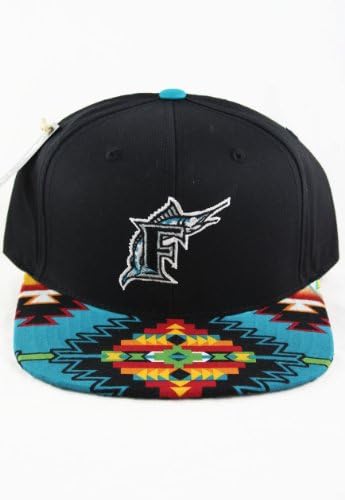 Florida Marlins Custom Navajo Snapback Hat Cap
