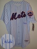 Carlos Beltran Autographed/Hand Signed New York Mets Majestic Authentic Jersey