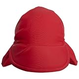Flap Happy Nylon & Spandex Flap Hat UPF 50+ -- red size: small