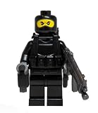 Black Navy Seal (Balaclava) - miniBIGS Custom Minifigure