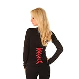Folter Clothing CORSET CARDIGAN SWEATER in Black & Red
