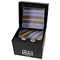 Boston Traveler JS Series Handmade Tie Gift Set - Blue