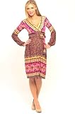 The Olian "Daely" Bubble Sleeve Dress with Wrap around Sash