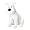 SNOWY SITTING CUDDLY PLUSH STUFFED ANIMAL - BIG