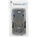 One Touch Fierce 2 Case, CellJoy [Combat Armor] {Wolf Gray} Alcatel One Touch Fierce 2 2014 Release Model Case (WILL NOT FIT Alcatel Fierce 1st Gen) Hybrid Ultra Fit Dual Protection [Heavy Duty] Kickstand **Shock-proof** [Rugged Grip Skin] - Robot Case Cover