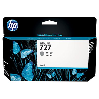 HP B3P24A HP 727 130-ml Gray Ink Cartridge