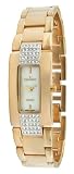 Peugeot Women's PQ6136G Gold-Tone Crystal Accented Adjustable Bracelet Watch
