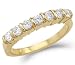 Solid 14k Yellow Gold New Channel Set CZ Cubic Zirconia Wedding Band Ring 1.25 ct
