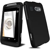 Black Rubberized Hard Protector Case for AT&T HTC Surround