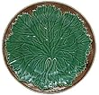 Majolica Ceramic Pottery Grape Leaf Plate 10"D