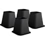 Trademark 6-Inch Black Bed Risers, 4-Pack