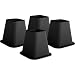 Trademark 6-Inch Black Bed Risers, 4-Pack