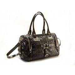 Stylische Henkeltasche, schwarz