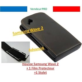 Housse Etui Samsung S8530 Wave 2 + Film + Stylet