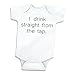 Bump and Beyond Designs Funny Baby Clothes, I Drink Straight from The Tap, (3-6 Months)