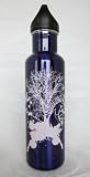 Goth Ink Blot Horse Stainless Steel Water Bottle-Purple Best Prices Purple Stainless Steel Water Bottle