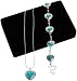 Turquoise and Sterling Silver Necklace and Bracelet Set