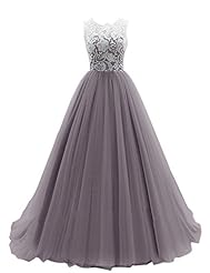 Lace Tulle Evening Dress/Bridesmaid Dress/Prom Dress/Wedding Party Dress 
