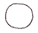 Anklet - A73 - Stretch - 4mm Swarovski (tm) Crystal Beads ~ Garnet (Dk Red)