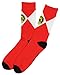 Mighty Morphin Power Rangers Mens Crew Socks (Red)