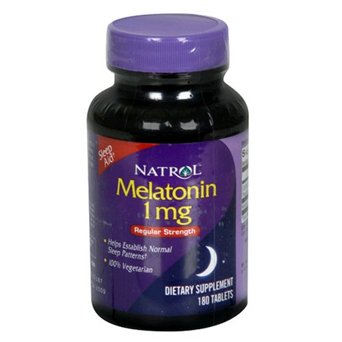 Natrol Melatonin, 1mg, Tablets - 180 ea (Pack of 2) by Natrol