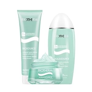 Biotherm Aquatrio Balancing Hydra-Mineral Ritual S Biotherm 3 Pc Set 1.69oz Biosource Hydra-Mineral Cleanser, 4.22oz Bi For Unisex