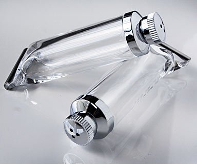 Set Sel et Poivre Tubes de Peinture en Acrylique Transparent