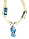 Mushroom Necklace~ Hemp Mushroom Necklace~ Tye Dye Mushroom