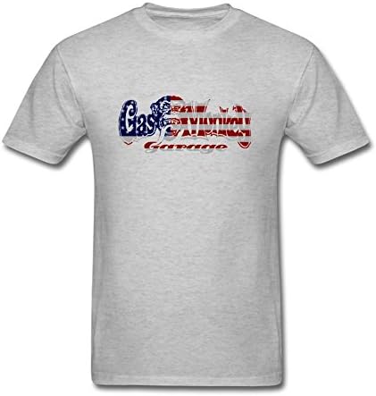 Baigo Gas Monkey gas monkey garage T-shirt Short Sleeve for Mens Grey L