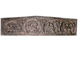 India Hand Carved Kamasutra Wooden Wall Panel / Headboard India Furniture 72 Inch