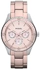 Fossil Stella Blush Chronograph Ladies Watch Es3037