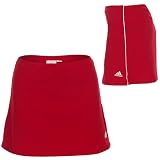 Adidas Piped Synergy Skirt (Womens) University Red/White
