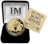 24KT Gold Super Bowl XXI Flip coin
