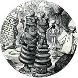 Alice in Wonderland 58mm Round Compact Mirror-King and Queen