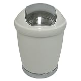 InterDesign Swing-Top Wastebasket - White