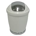 InterDesign Swing-Top Wastebasket - White