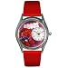 Whimsical Watches Women's Red Hat Red Leather Watch #S0460001