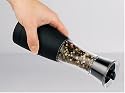 Trudeau Elite Graviti Battery Operated Pepper Mill - All Black