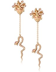 Borgioni Medusa Earrings with Detachable Snake Dangle Earrings