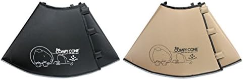 All Four Paws Comfy Cone Dog Collar BLACK LARGE