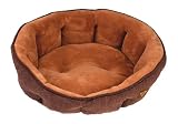 Dog Bed, Dog Cosy Bed - [4 Colours] - X-Large 32" x 24" x 11", Machine Washable, Divani Mocha