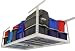 MonsterRAX 4' x 8' Overhead Garage Storage Rack (18"-33" Ceiling Drop) (White) (33"H x 4'W x 8'D)