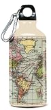 Wild and Wolf AMAP004 Map Water Bottle